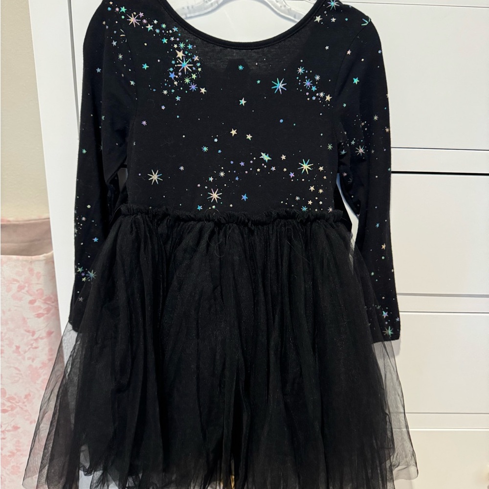 Black Starry Tulle Dress